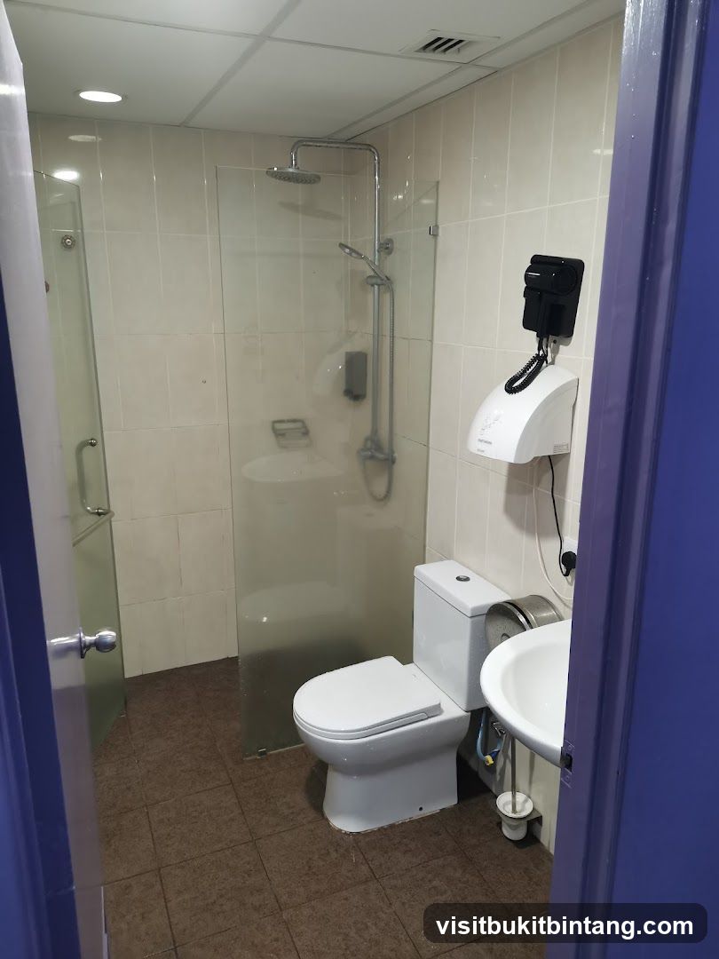 Bathroom with Shower and Toilet