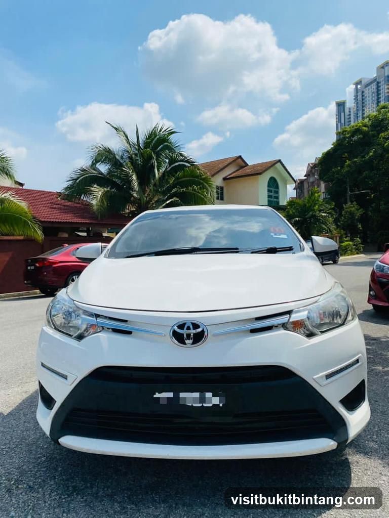 White Toyota Corolla Altis Front View