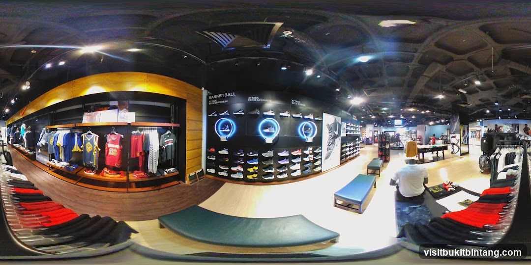 Interior of a shoe store