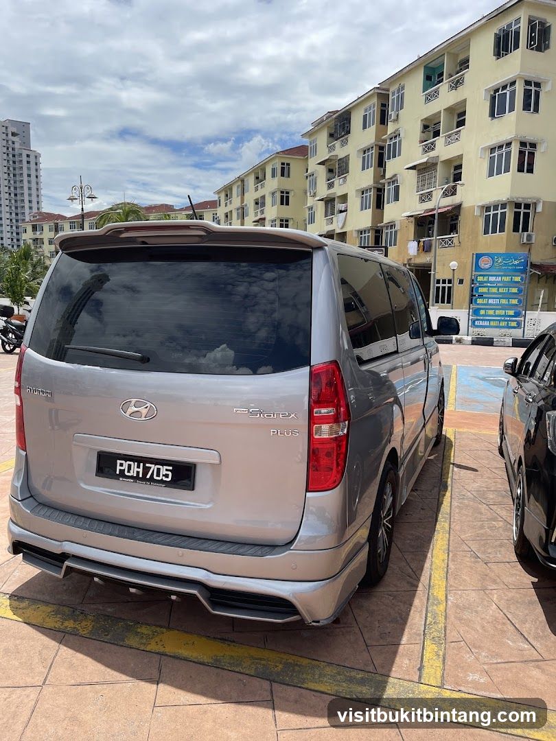 Hyundai Starex parked in lot