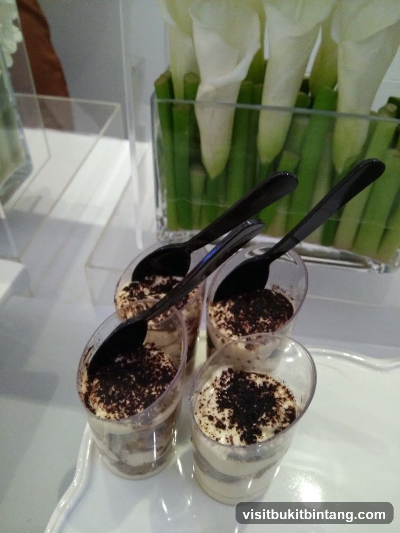 Dessert Cups with Black Spoons