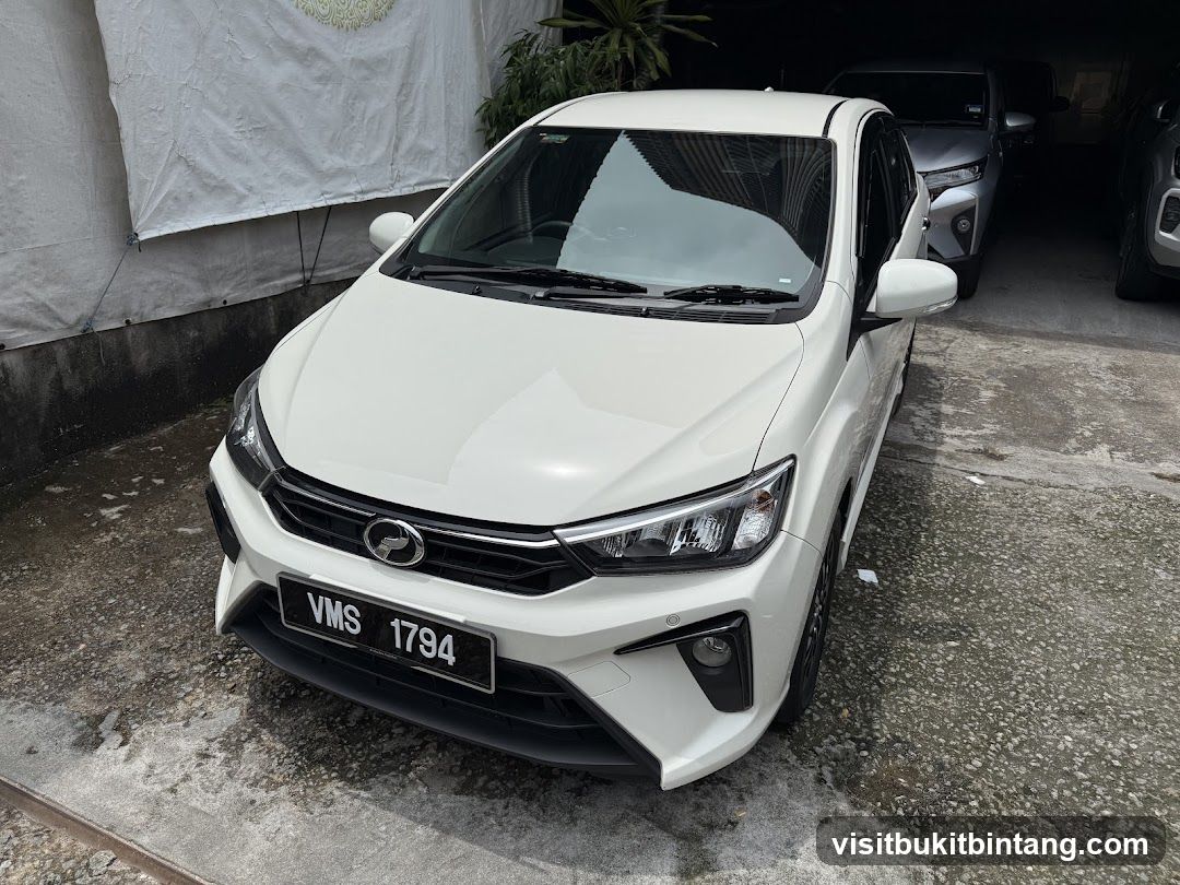 White Car Exterior Shot