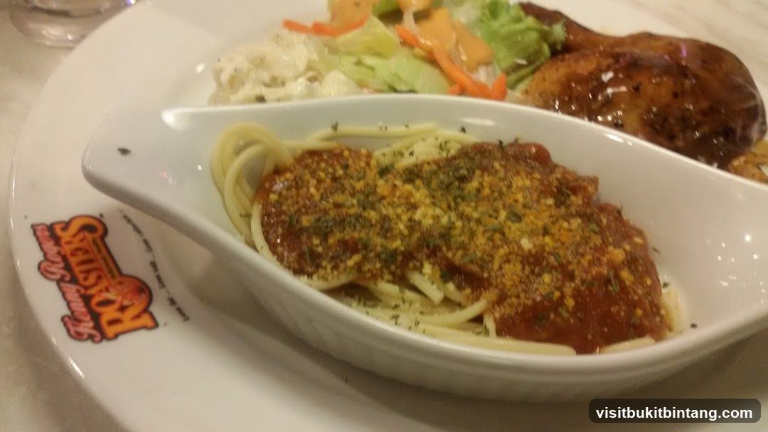 Spaghetti with Meatballs and Side Salad