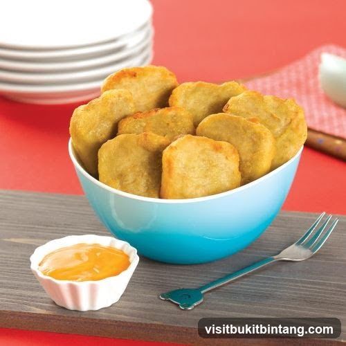 Fried Chicken Patties with Sauce