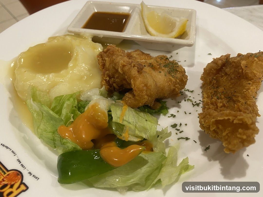 Fried Chicken and Mashed Potato Meal