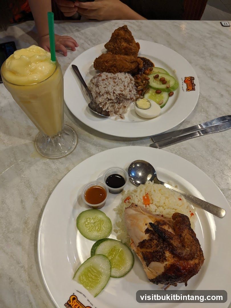 Food Table with Plates and Drink