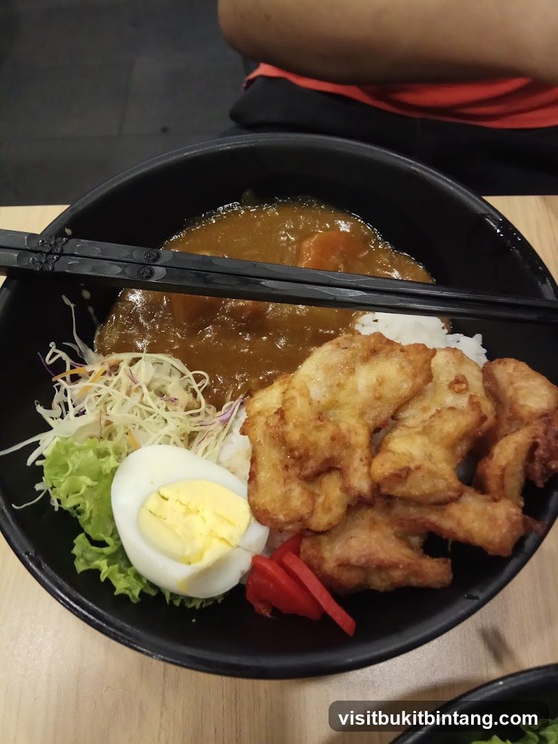 Curry Rice Bowl with Fried Chicken