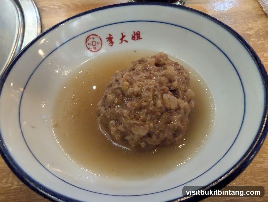 Bowl of Meatball Soup