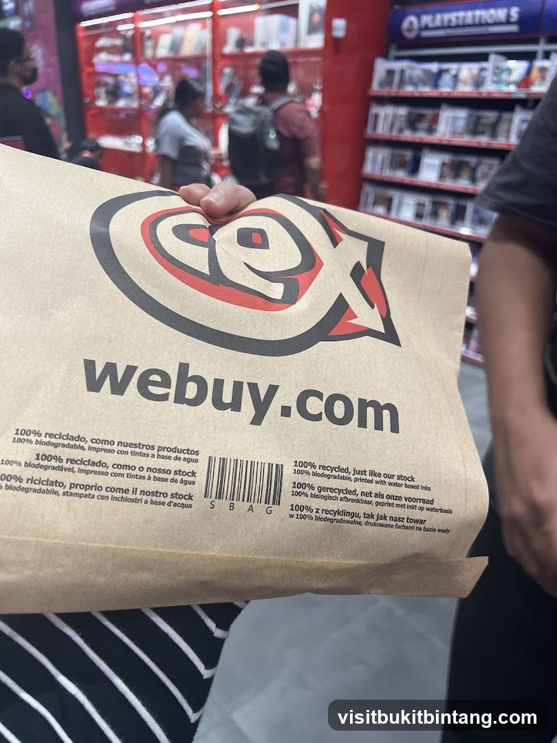 webuy.com paper bag in store