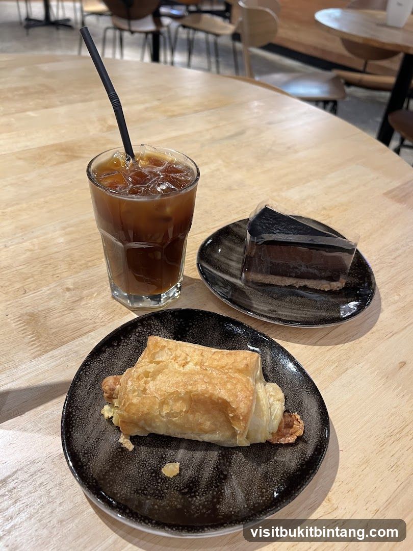 Coffee and pastries on a table