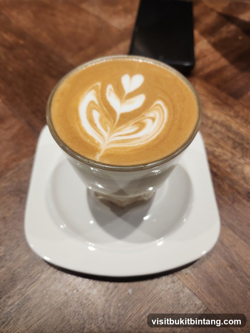 Latte art coffee