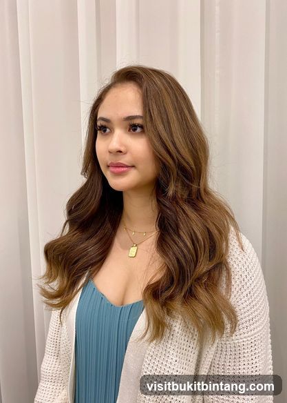 Woman with styled hair
