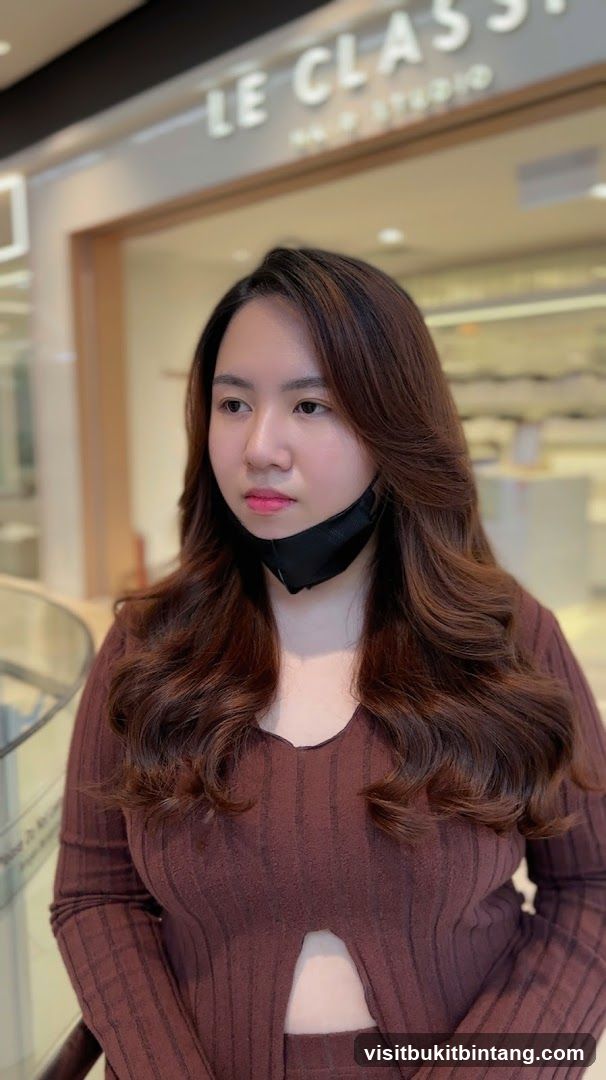 Woman with styled hair