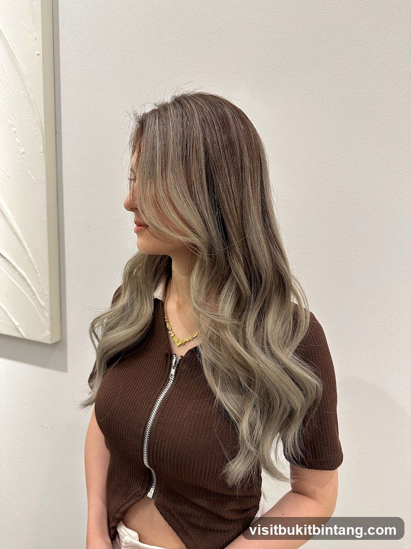 Woman with Balayage Hair