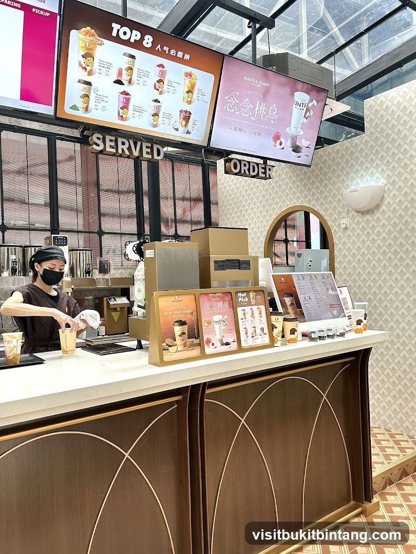 Bubble Tea Shop Counter