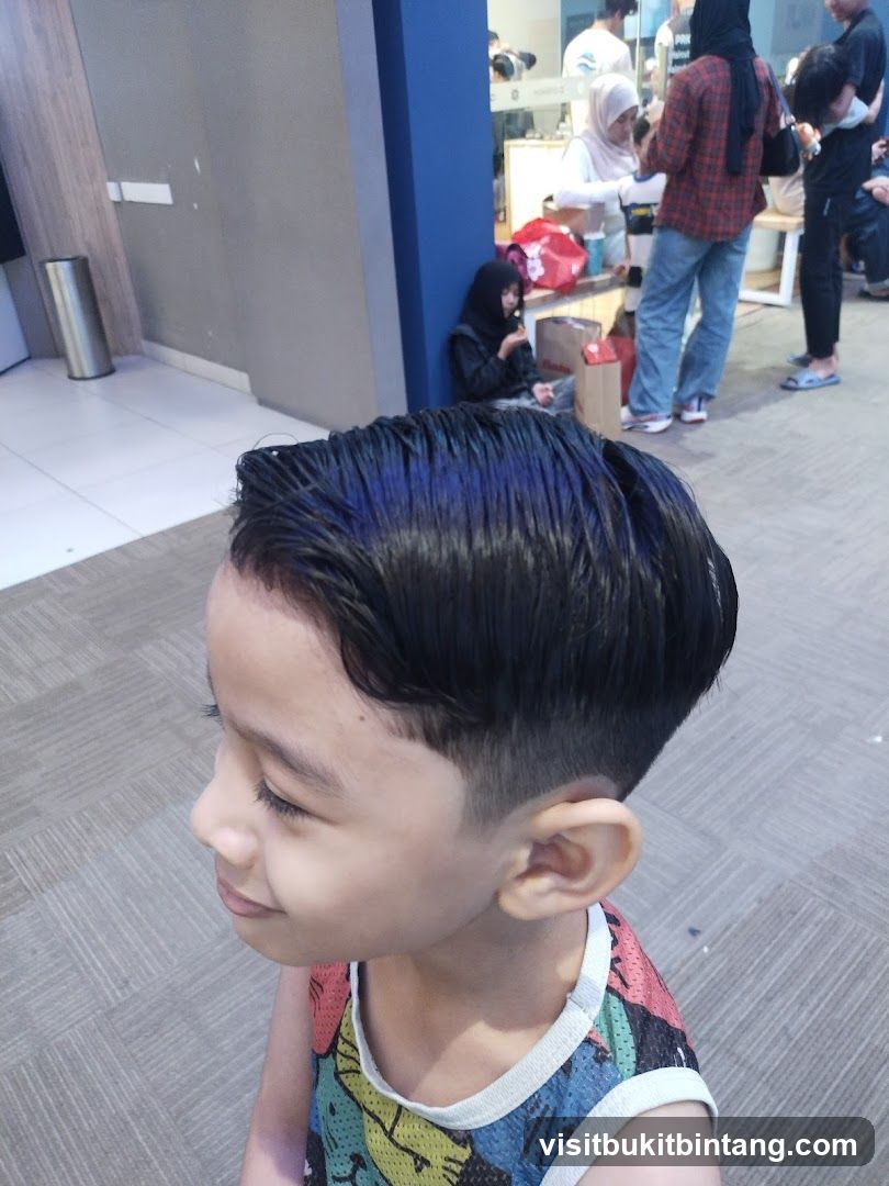 Boy with a fresh haircut
