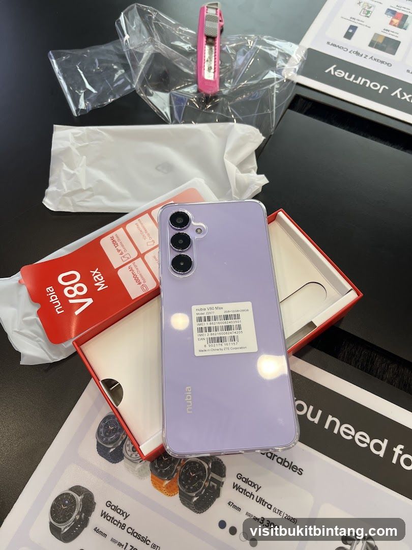 Unboxing a Nubia V80 Max Phone