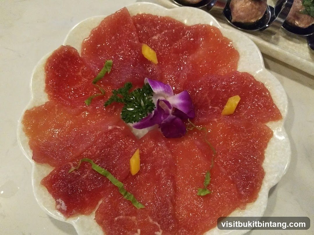 Sliced Meat Platter with Garnish