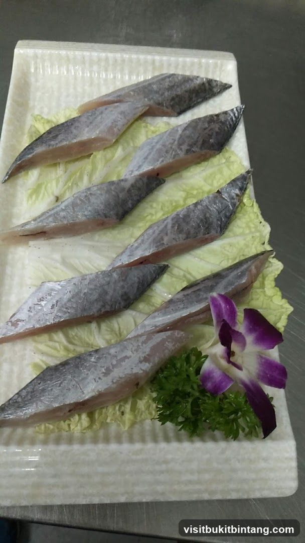 Sashimi Platter with Fish Slices and Garnish