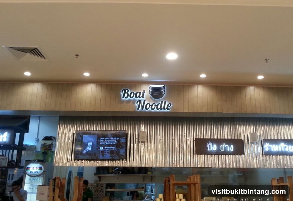 Boat Noodle Restaurant Signage