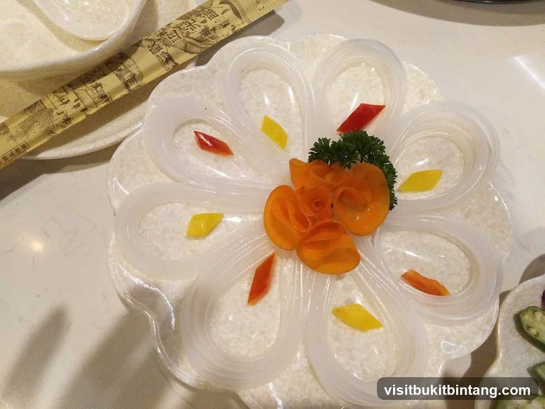 Dish with Jelly and Garnish