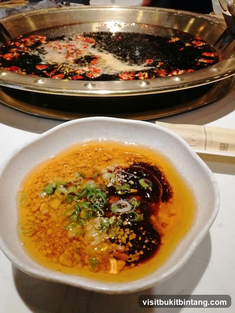 Spicy Hot Pot and Dipping Sauce Bowl