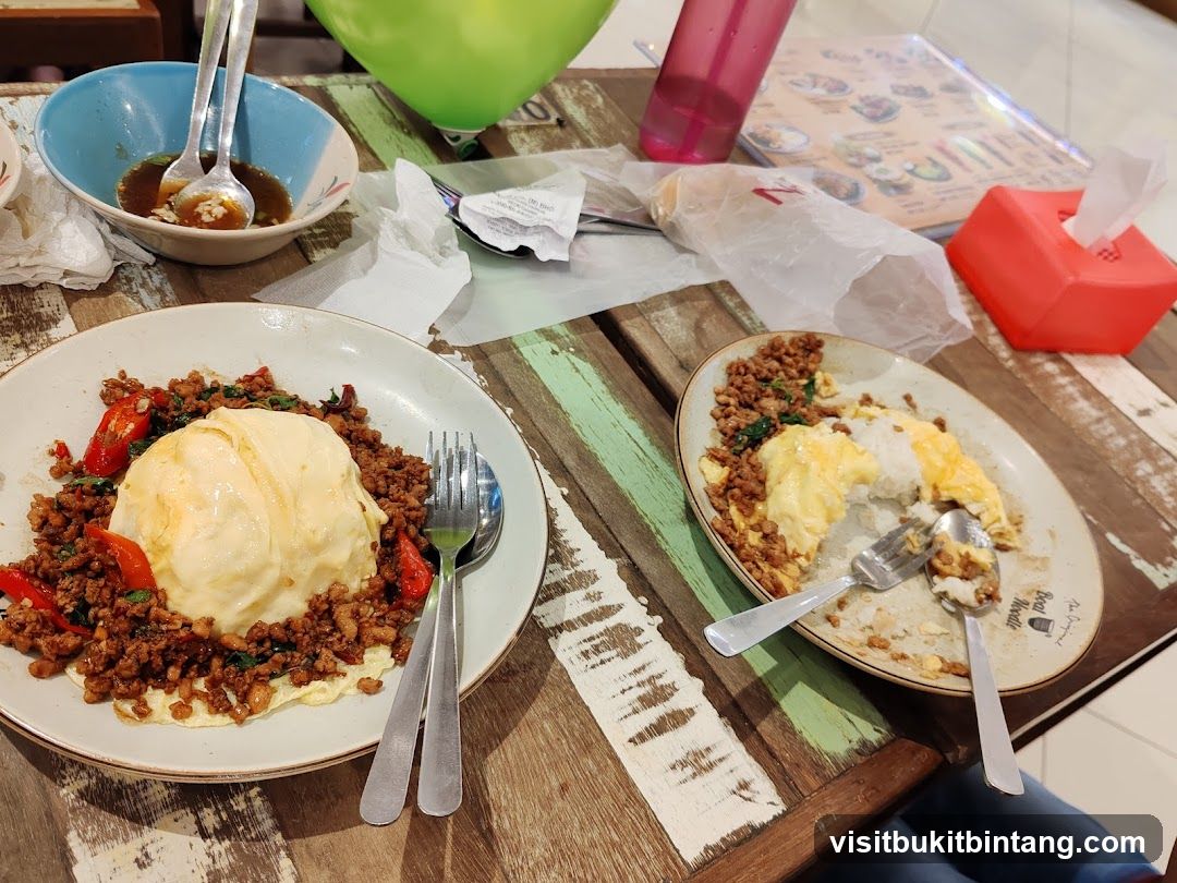 Diners' Table with Meals