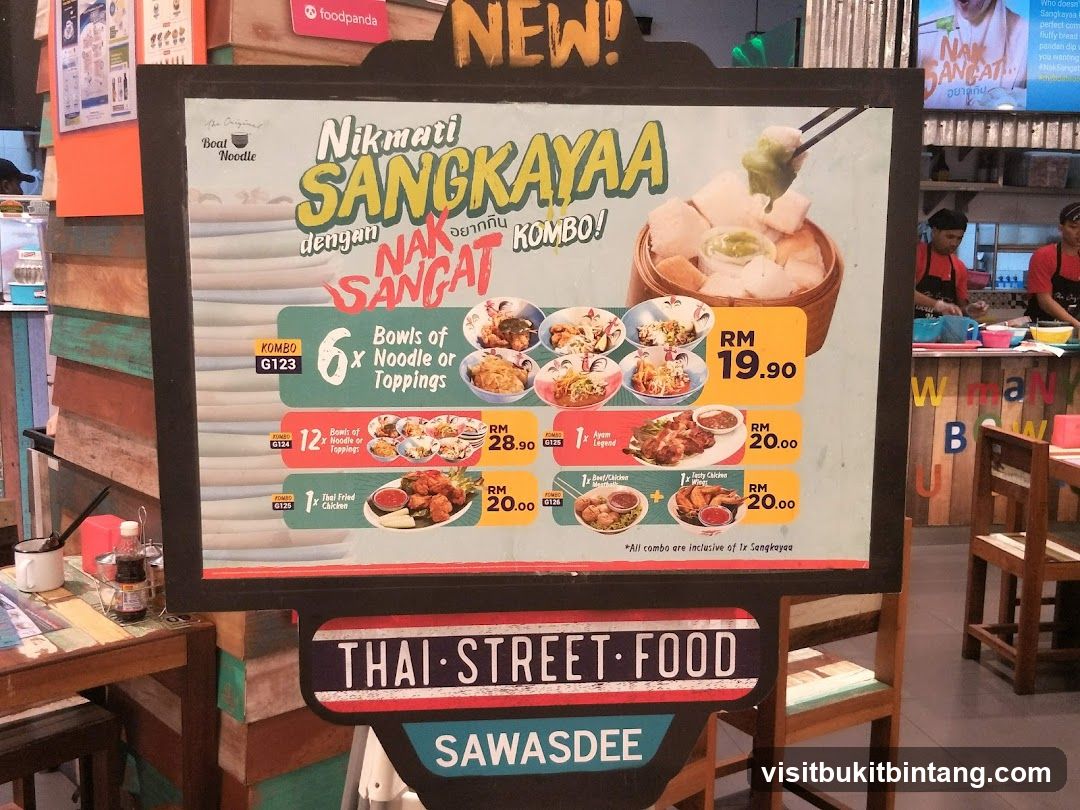 Thai Street Food Menu
