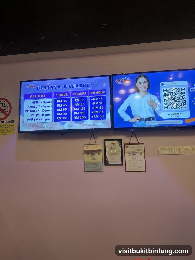 K-Song Family KTV Pricing