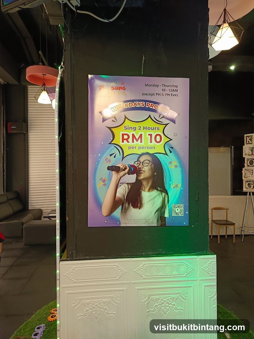 K-Song KTV Weekdays Promo Poster