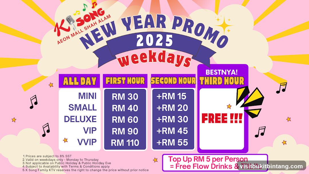 New Year Promo 2025 Weekdays