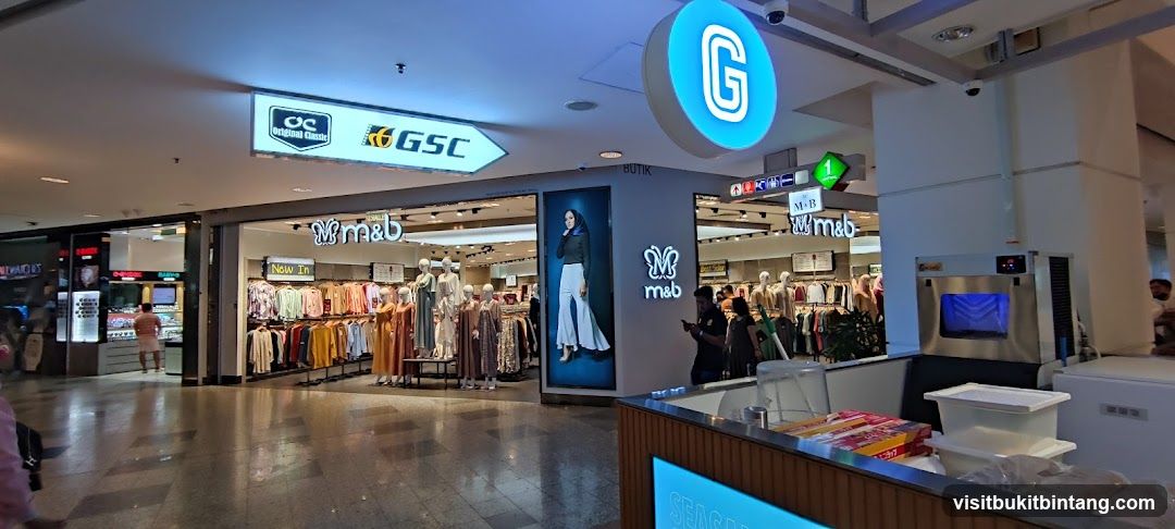 Shopping Mall Interior with Storefronts
