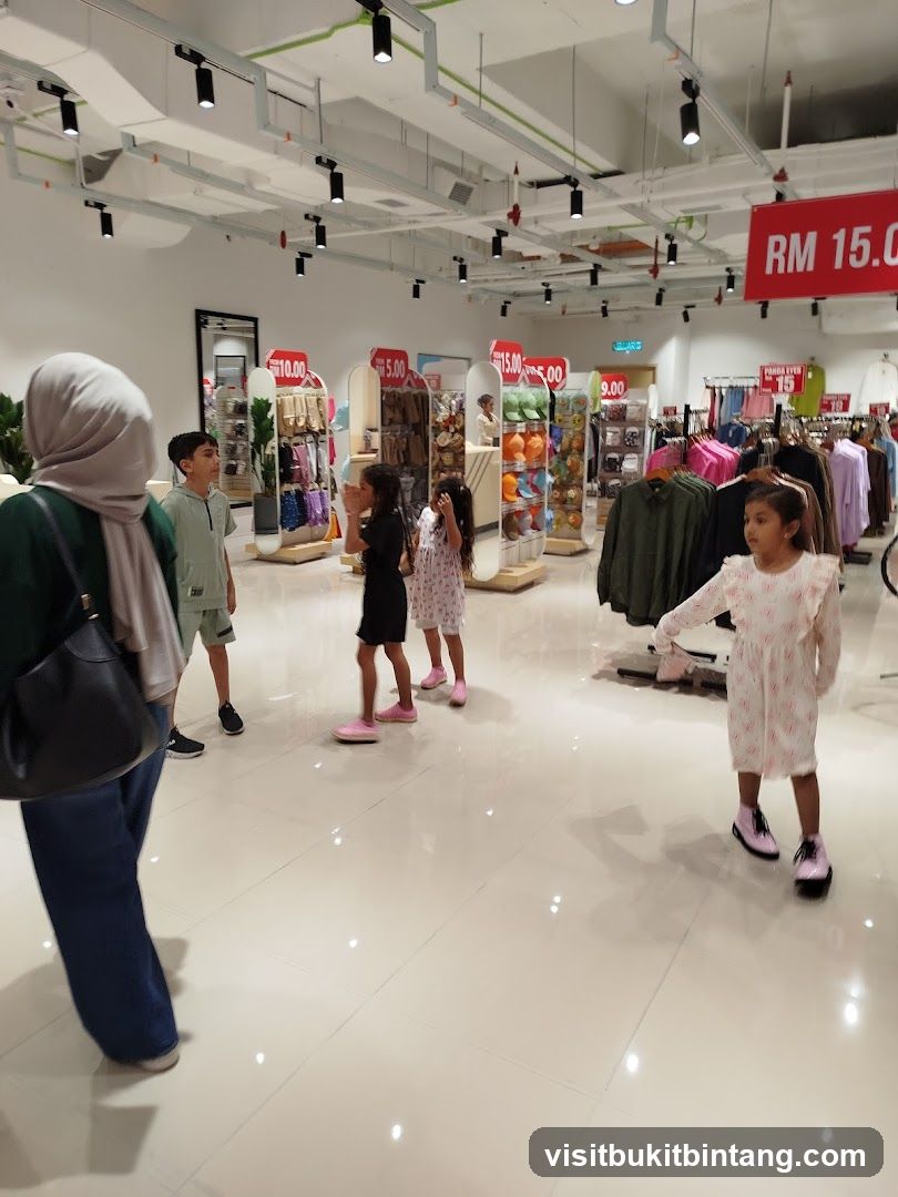Children in Clothing Store Interior