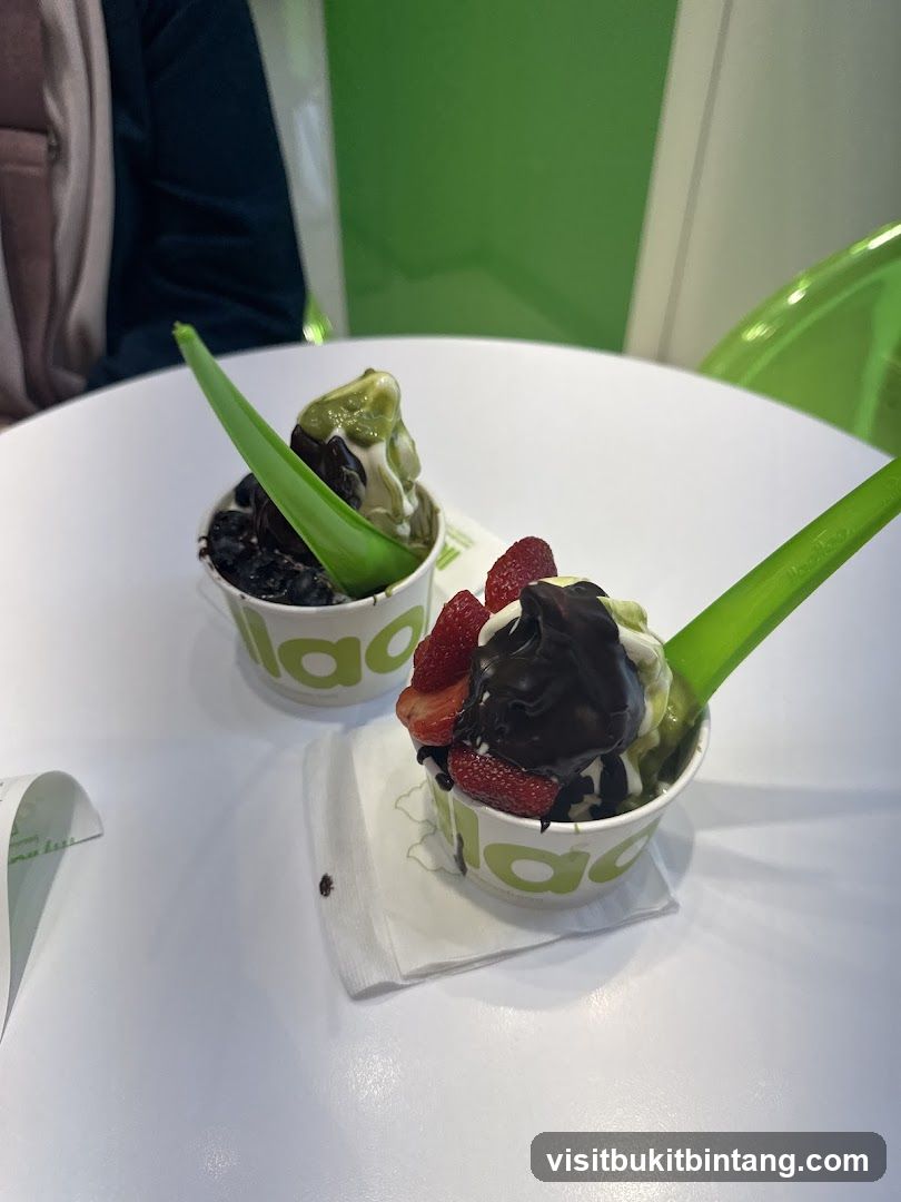 Frozen Yogurt with Toppings