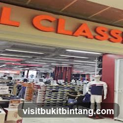 Interior of a retail store with signage above entrance
