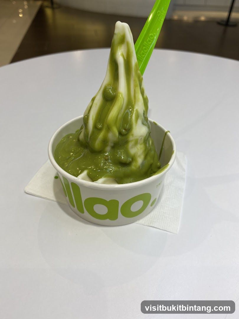 Matcha Soft Serve Ice Cream