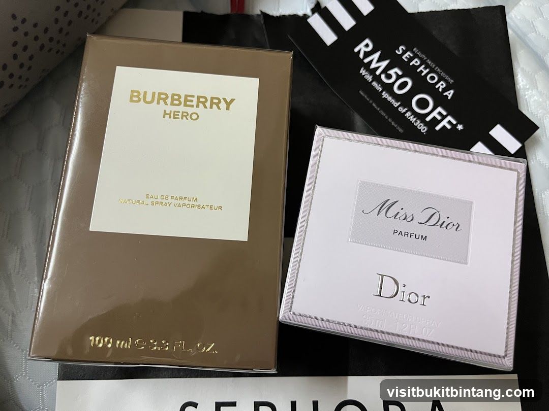 Perfume Boxes and Sephora Voucher