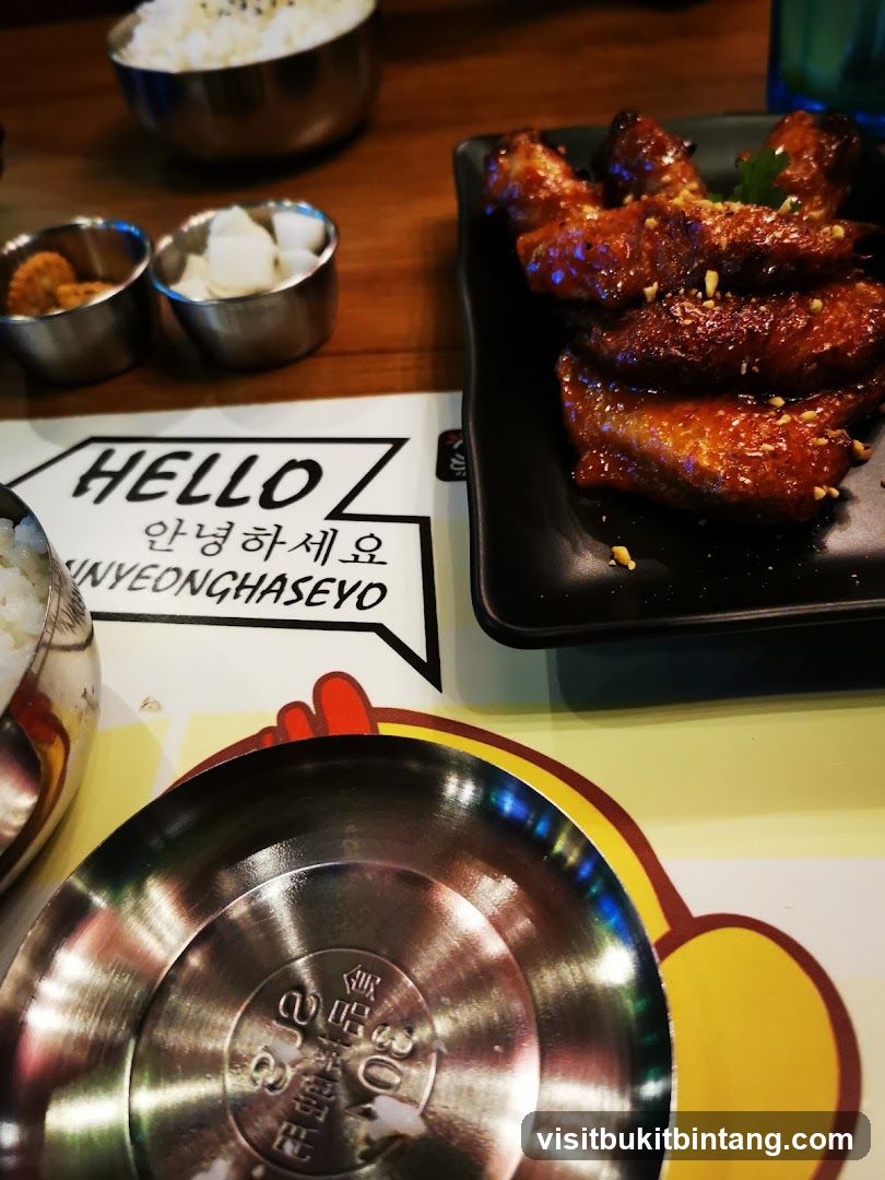 Korean Fried Chicken and Rice