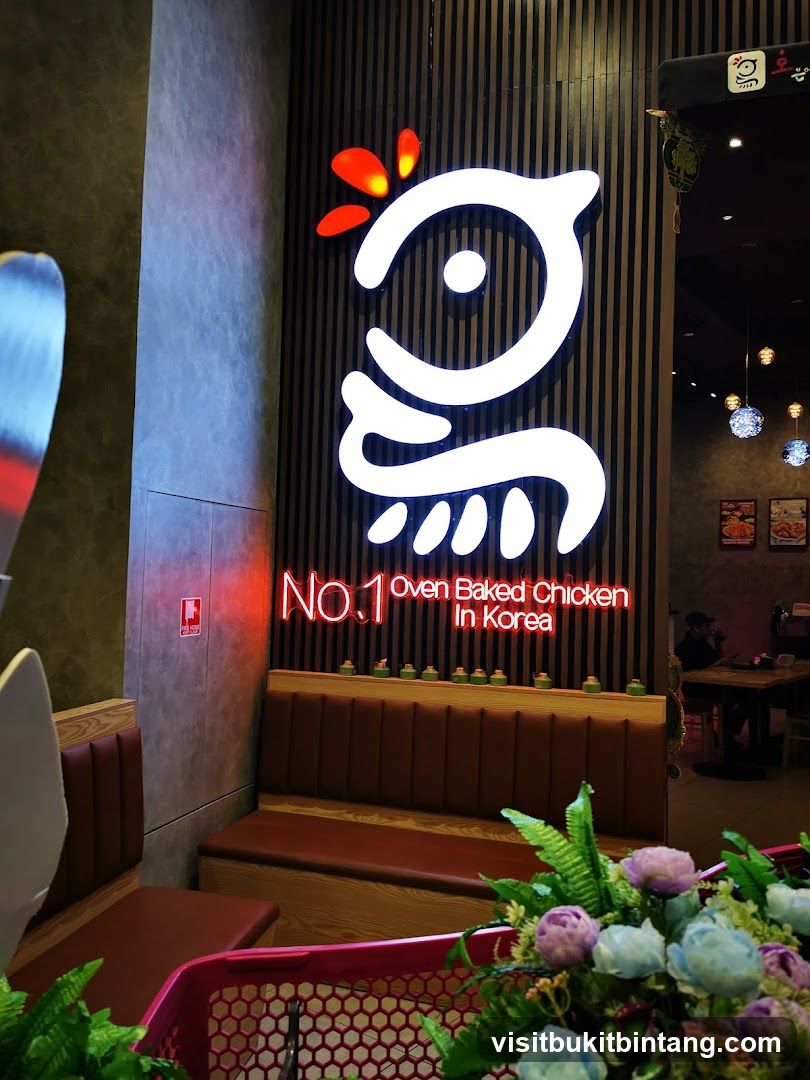 Restaurant Interior with Neon Signage