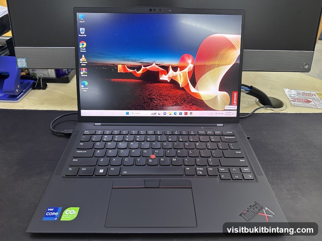 Lenovo ThinkPad Laptop on Desk
