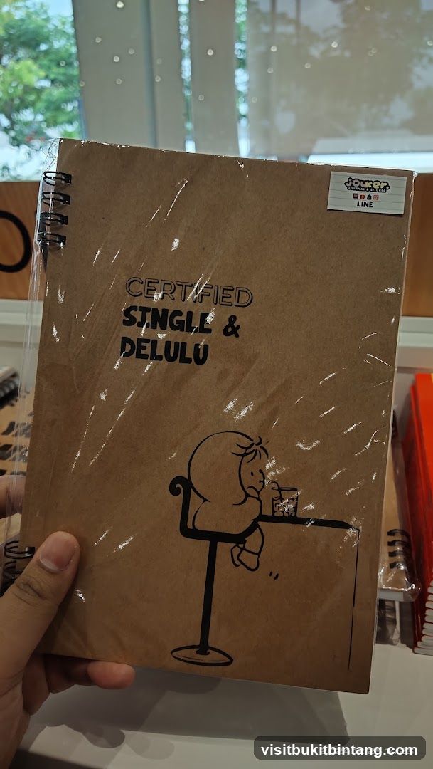 Notebook with "Certified Single & Delulu" text