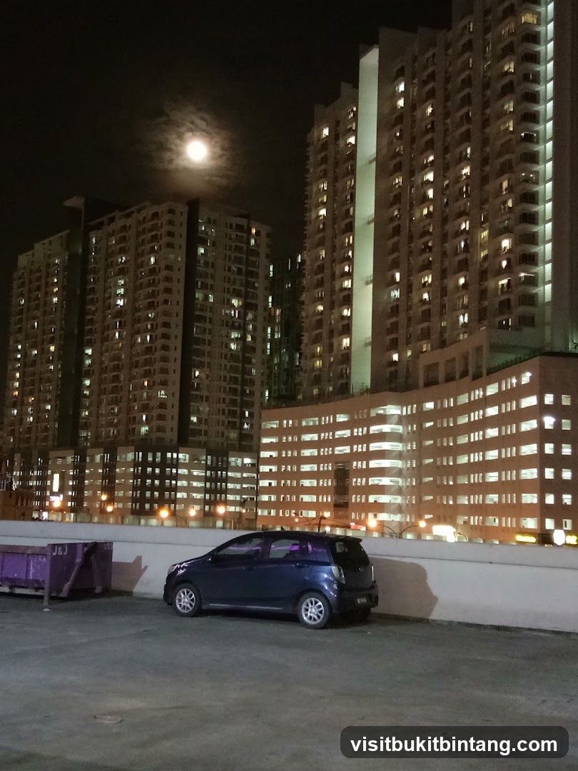 Apartment Buildings at Night