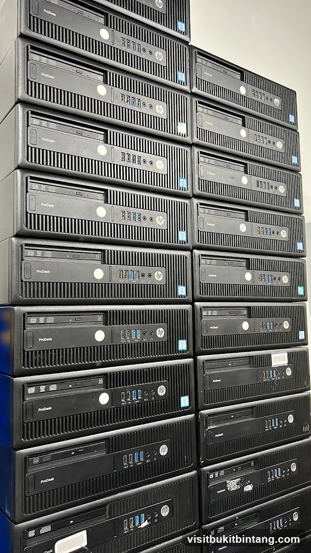 Stack of HP ProDesk Desktop Towers