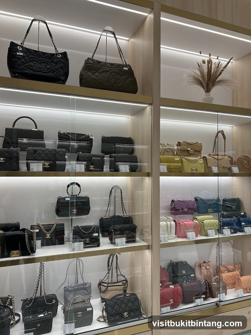 Display of Handbags