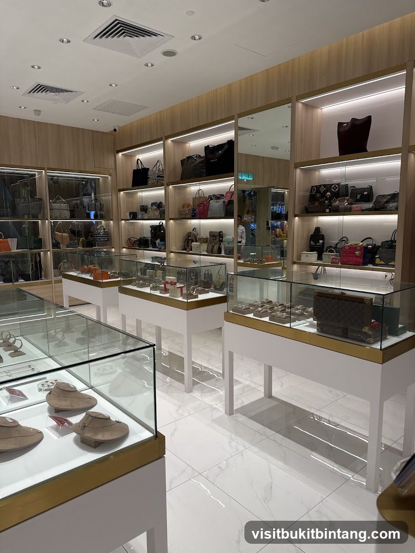 Luxury Handbag and Accessory Store Interior