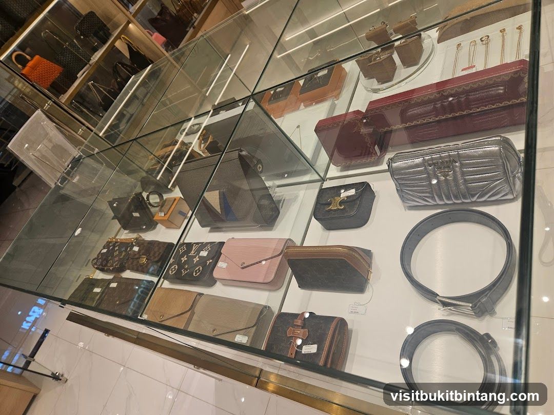 Luxury Handbags and Accessories Display