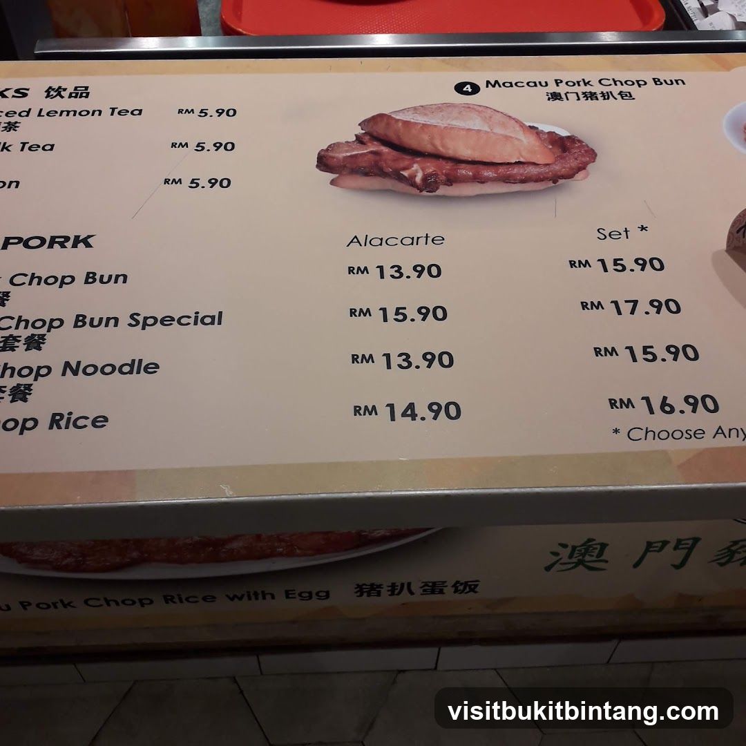 Porco Macau Pork Chop Bun