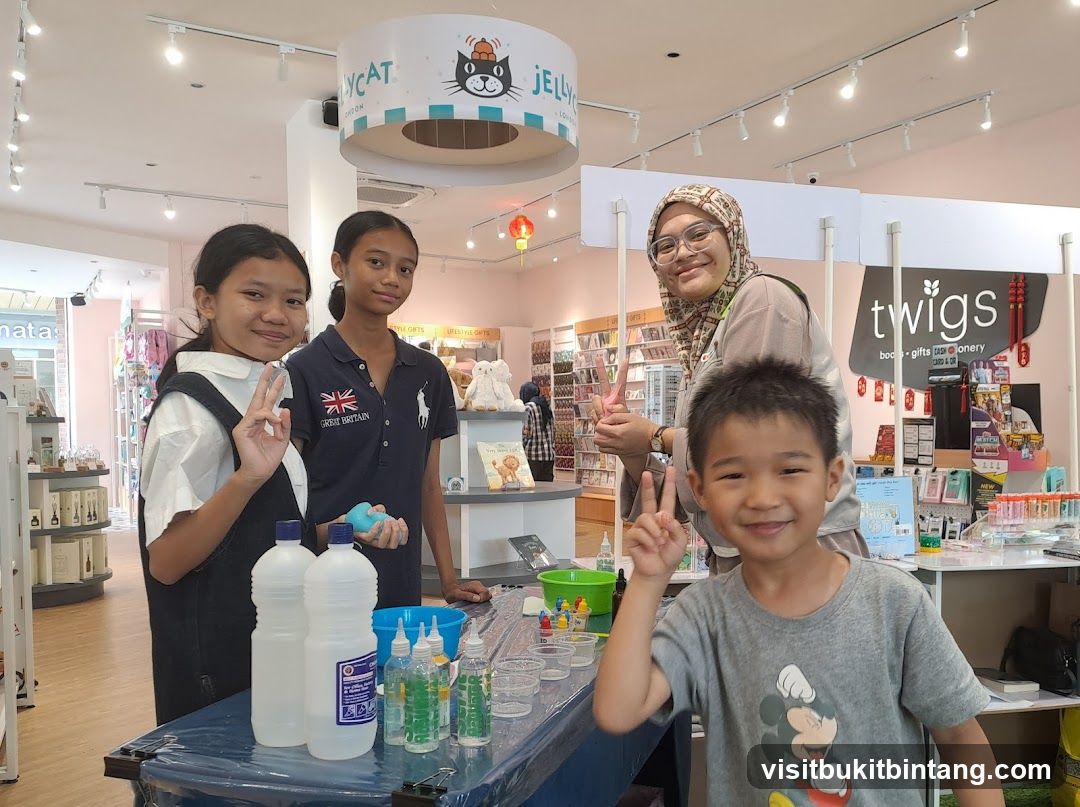 Children and adult participating in a craft activity