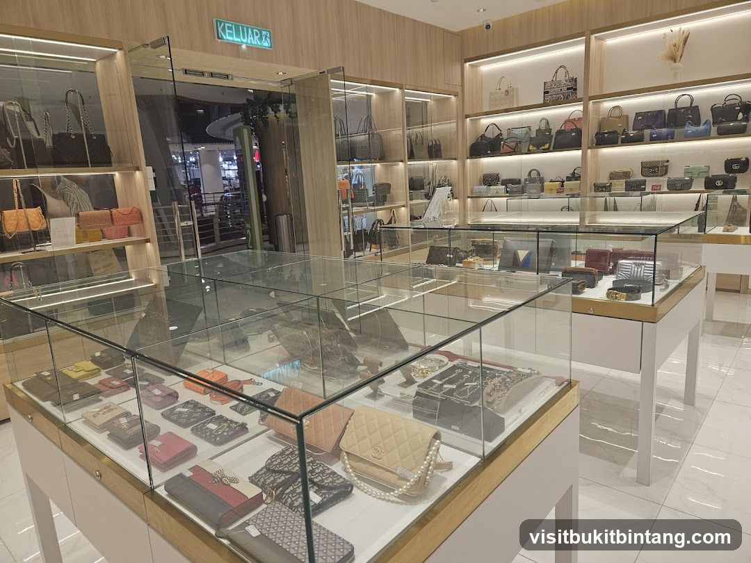 Luxury Handbag Store Interior