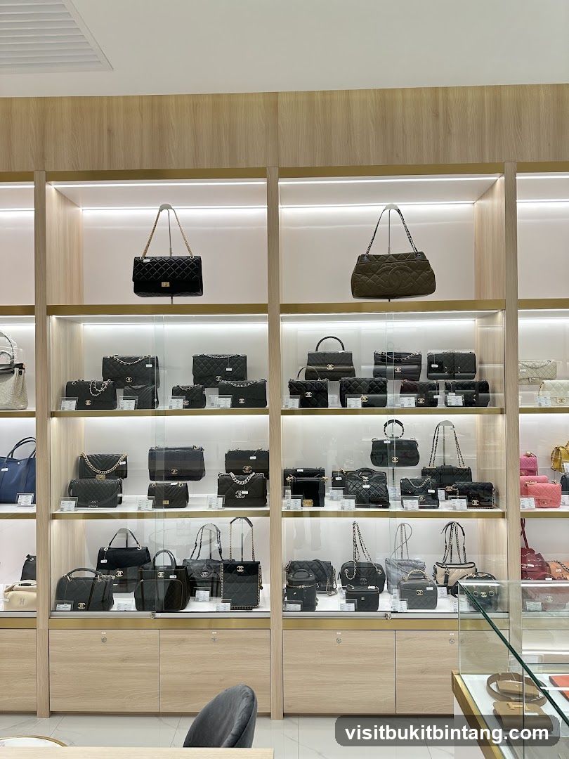 Display of Handbags